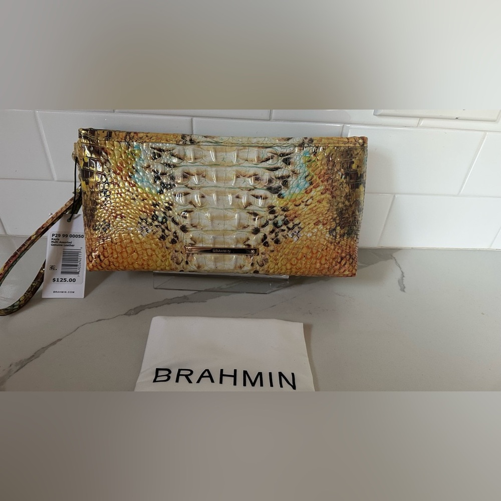 Brahmin Kayla sunny viper genuine leather